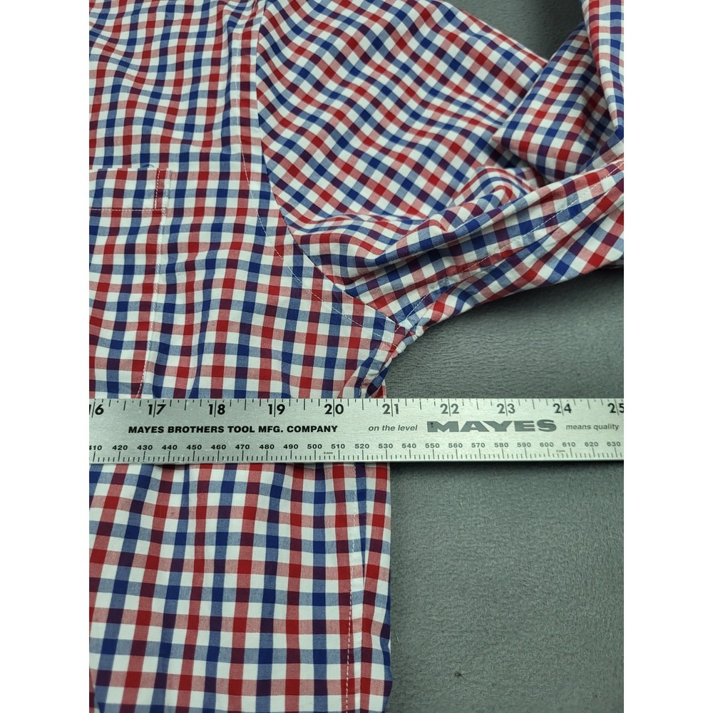 Vineyard Vines Tucker Shirt Mens Large Red Check Plaid Lightweight‎ Whale Shirt - Picture 4 of 7